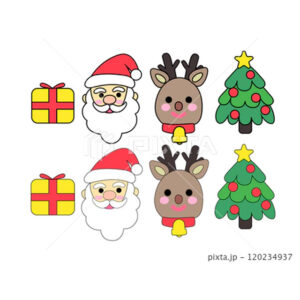 クリスマスのかわいいイラスト素材