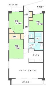 部屋のカラー化