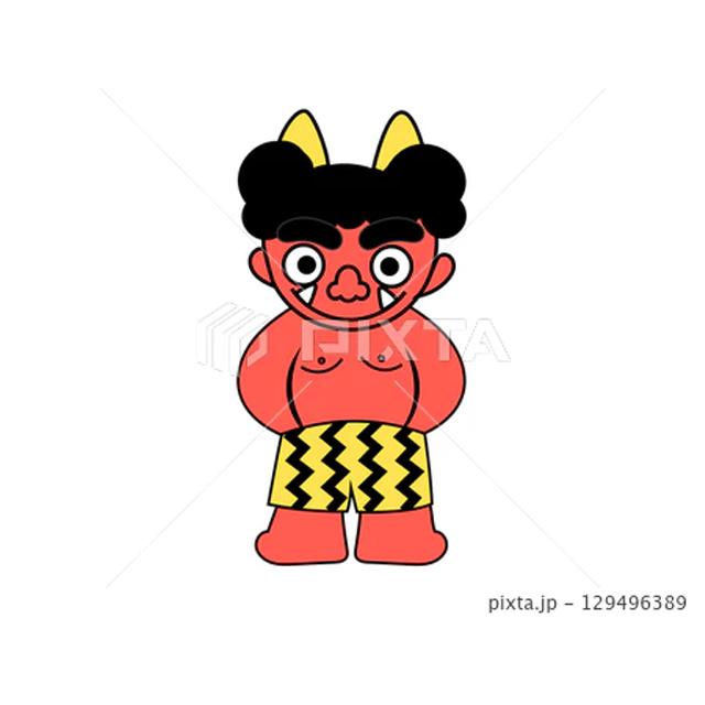 赤鬼のイラスト